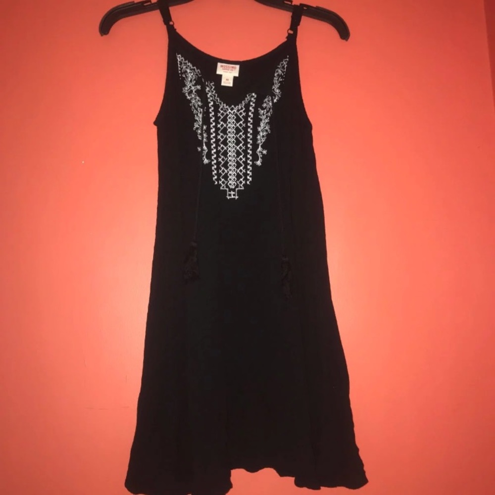 Black mini dress